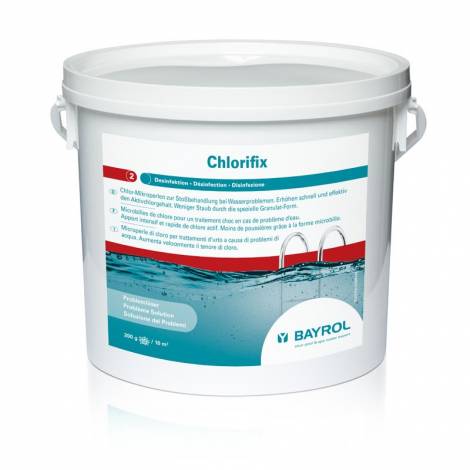 CHLORIFIX 5KG - Granulki, szokowa dezynfekcja wody w basenach i  wannach SPA